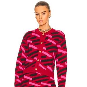 Versace Pink and Black Women's Cardigan